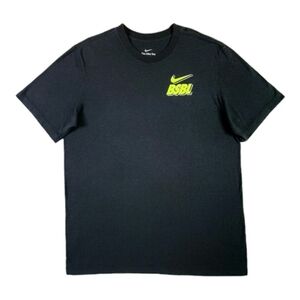 Nike Baseball Retro Shirt Large Black Double Sided MLB Baseball Sportswear Tee